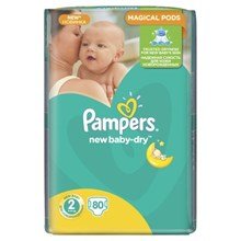 Relatief rand uitvegen Pampers New Baby Dry Luiers Maat 2 (2-6 kg) 80 Stuks - Bonkey.nl