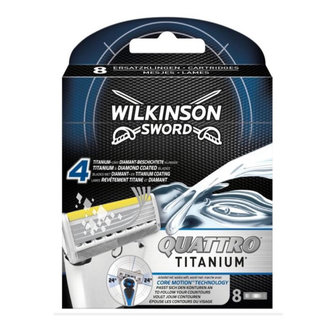 Wilkinson Quattro Titanium scheermesjes 8 stuks