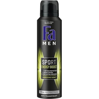 Fa Men Deodorant Spray Sport Double Power Power Boost 150ml