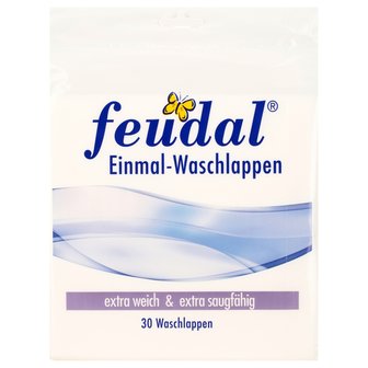 Wasdoekjes &eacute;&eacute;nmalig gebruik 30 stuks