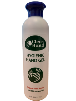Reinigende Hygi&euml;nische Handgel 45% Alcohol 250ml (Clear Hand)