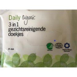 Daily Organic Gezichtsreinigings Doekjes 25 stuks 