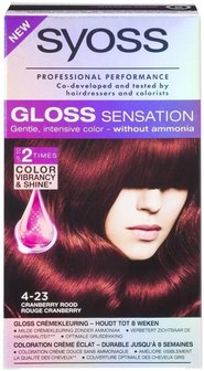 Syoss Haarverf Gloss Sensation 4-23 Cranberry Rood (Dunkle Beerne)