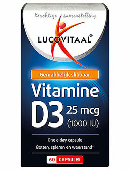 Lucovitaal Vitamine D3 25mcg 60 Capsules