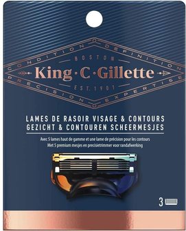 King C. Gillette Scheer- en Contouren 3 Stuks