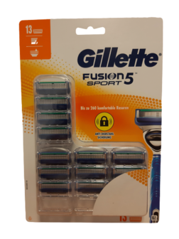 Gillette Fusion Sport Scheermesjes 13 Stuks