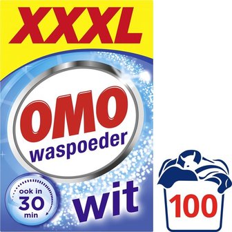 Omo Waspoeder Wit 100 wasbeurten XXXL Voordeelpakking