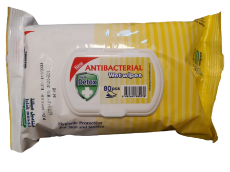 Antibacteri&euml;le Vochtige Doekjes 80 Stuks Citroen Detox