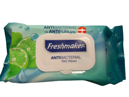 Antibacteri&euml;le Doekjes 120 Stuks Limoen en Mint Freshmaker