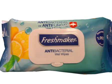 Antibacteri&euml;le Doekjes 120 Stuks Citroen en Mint Freshmaker