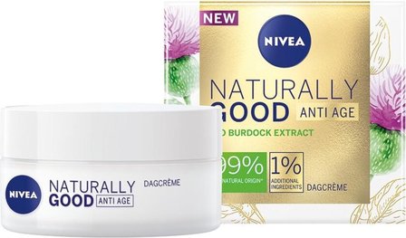 Nivea Naturally Good Anti-Age Dagcr&egrave;me 50ml (let op exp. 09-2022)