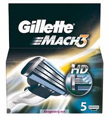 Gillette Mach3 HD scheermesjes 5 Stuks