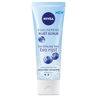 Nivea Rijstscrub Bio Blauwe Bes Normale Huid 75ml