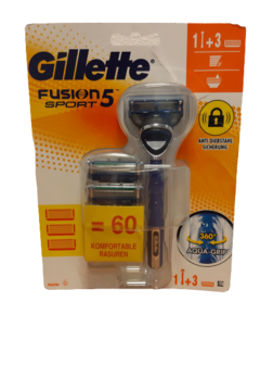 Gillette Fusion Sport Scheersysteem met 3 Mesjes