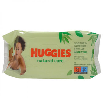 Huggies Babydoekjes Natural Care 56 Stuks