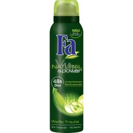Fa Deodorant Spray Natural &amp; Power Witte Druiven 200ml