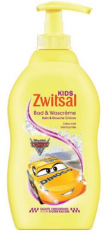 Zwitsal Kids Cars Bad &amp; Wascreme 400ml 
