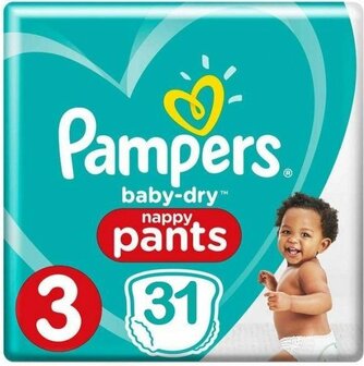 Pampers Baby-Dry Pants Luierbroekjes Maat 3 31 Stuks