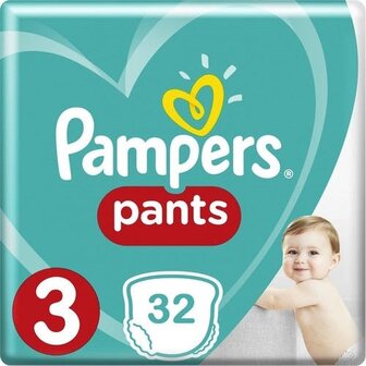 Pampers Baby-Dry Pants Luierbroekjes Maat 3 32 Stuks