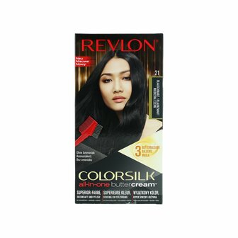 Revlon Luxurious Colorsilk Buttercream Hair Color 21 Blauw Zwart