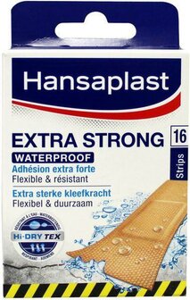 Hansaplast Extra Strong Waterproof Pleisters 16 Strips