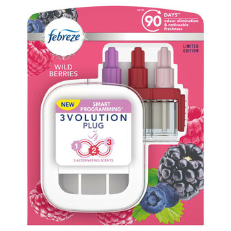 Febreze/Ambi Pur 3Volution Houder + Navulling Wild Berries 20ml