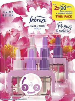 Ambi Pur 3Volution Navulling Duo Pioenroos en Ceder (Peony and Cedar) 2x20ml