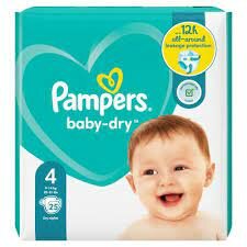 Pampers Baby Dry Luiers Maat 4 (9-14 kg) 25 Stuks