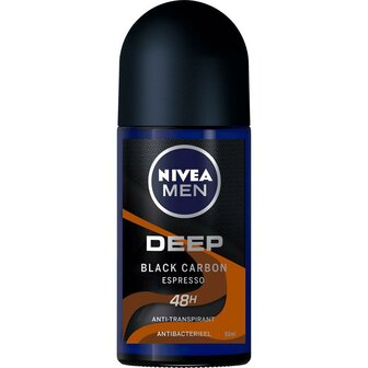 Nivea Men Deodorant Roller Deep Black Carbon Espresso 50ml