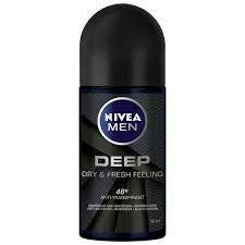 Nivea Men Deodorant Roller Deep Black Carbon Darkwood 50ml
