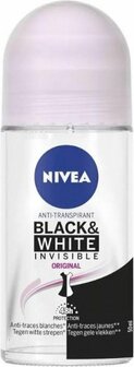 Nivea Deodorant Roller Black &amp; White Invisible Original 50ml