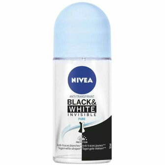 Nivea Deodorant Roller Black &amp; White Invisible Pure 50ml