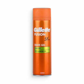 Gillette Fusion Scheergel Sensitive 200ml (Gevoelige Huid)
