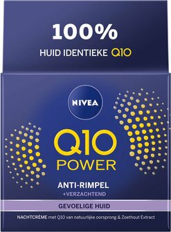 Nivea Q10 Power Sensitive Nachtcr&egrave;me 50ml (Gevoelige Huid)