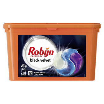 Robijn Wascapsules 3 in 1 Black Velvet 40 Stuks