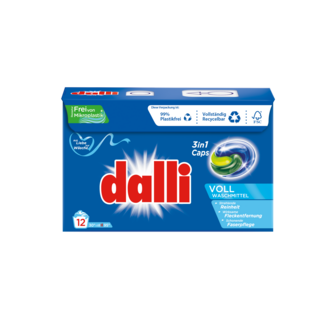 Dalli Wascapsules 3in1 Heavy-duty 12 Stuks