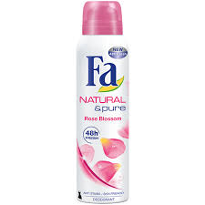 Fa  Deodorant Spray Natural &amp; Pure Rose Blossom 150ml