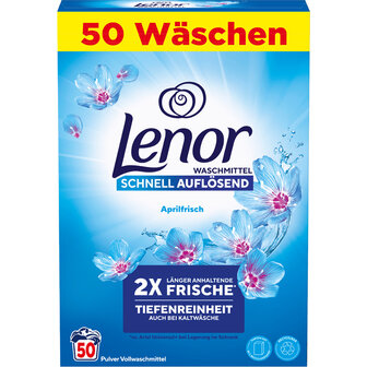 Lenor Waspoeder Aprilfrisch 50 Wasbeurten