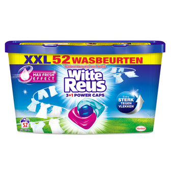 Witte Reus Power Caps Wasmiddel Capsules 52 stuks