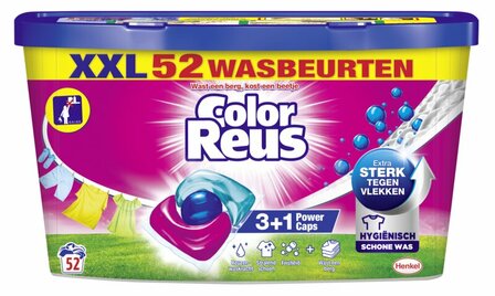 Color Reus Power Caps Wasmiddel Capsules 52 stuks