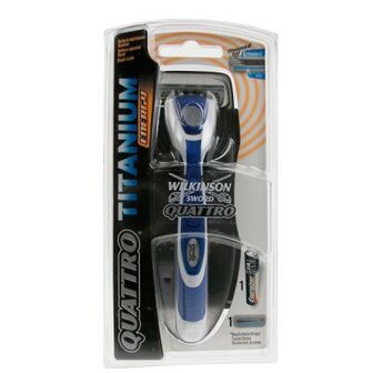 Wilkinson Quattro Titanium Energy Scheersysteem + 5 Mesjes