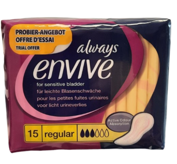 Always Envive Inlegkruisje Regular 15 Stuks 