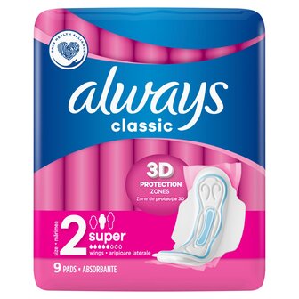 Always Classic Super 9 Stuks 