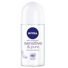 Nivea Deodorant Roller Sensitive &amp; Pure 50ml