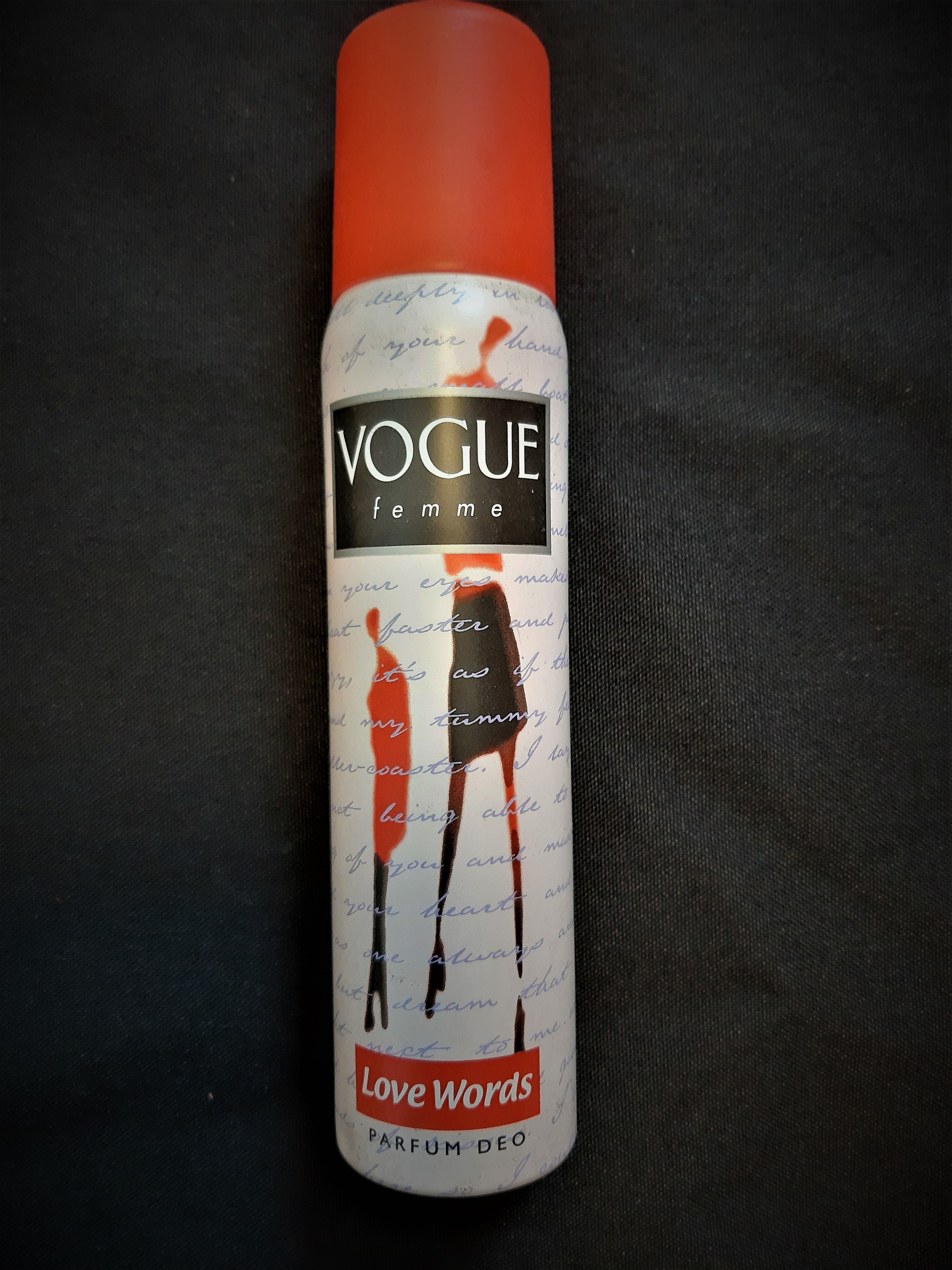 Vogue Women Deodorant Spray Love Words 100ml