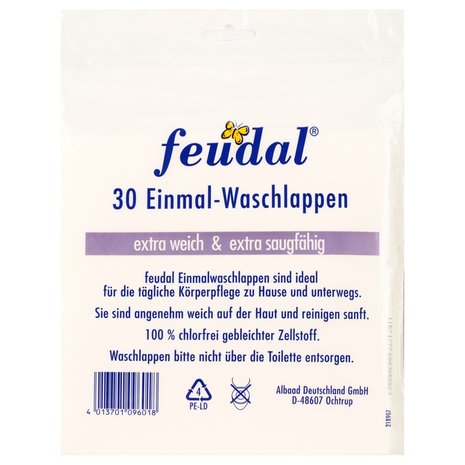 Wasdoekjes éénmalig gebruik 30 stuks