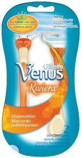 Gillette Venus Riviera 2 Scheermesjes + Scheergel 