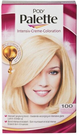 Schwarzkopf Poly Palette 100 Extra Licht Blond Permanente Haarverf