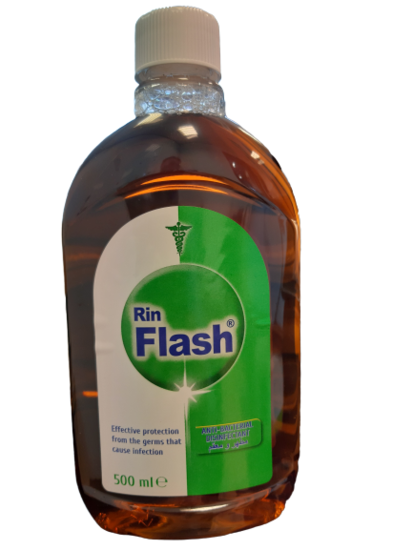 RinFlash Antiseptic Ontsmettingsmiddel 500ml 