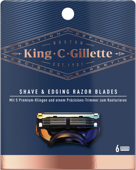 King C. Gillette Scheermesjes 6 Stuks